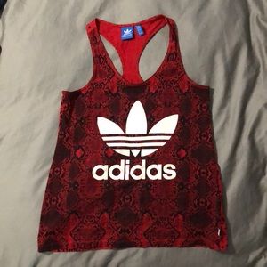 Adidas Red Python Racerback Tank